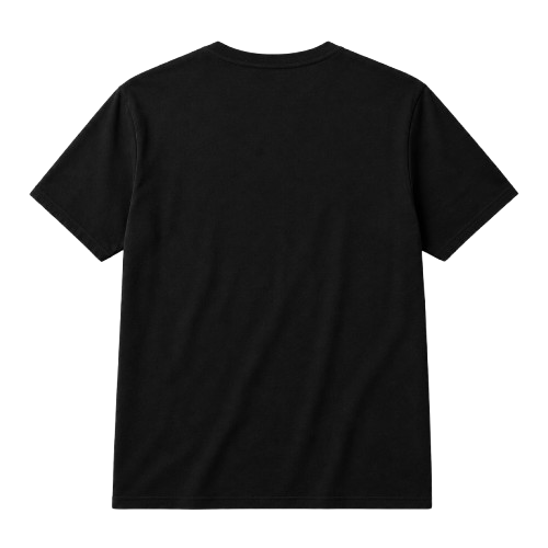 Erkek Astronot Ay Temalı Tişört Kısa Kol Yazlık Bisiklet Yaka T-Shirt - Siyah