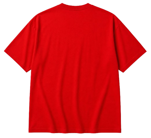 Erkek Baskılı T-Shirt Kısa Kol Bisiklet Yaka Regular Fit Rahat Kalıp Günlük Tişört - Kırmızı