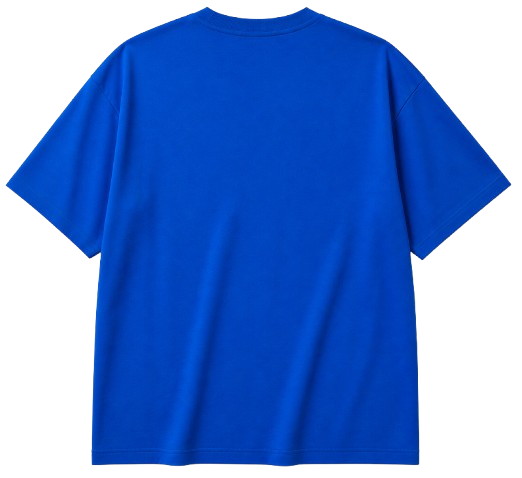 Erkek Baskılı T-Shirt Kısa Kol Bisiklet Yaka Regular Fit Rahat Kalıp Günlük Tişört - Saks Mavisi