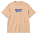 Erkek Baskılı T-Shirt Kısa Kol Bisiklet Yaka Regular Fit Rahat Kalıp Günlük Tişört - Bej
